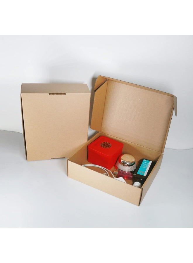 صناديق شحن من الكرتون المضلع، 25×20×7 سم، صناديق بريد صغيرة لبريد رويال، صناديق تغليف وبريدية باللون البني للأعمال أو الإرسال أو التخزين أو الهدايا (عبوة من 15) - Image 3